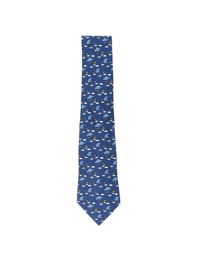HERMÈS Abstract Silk Tie