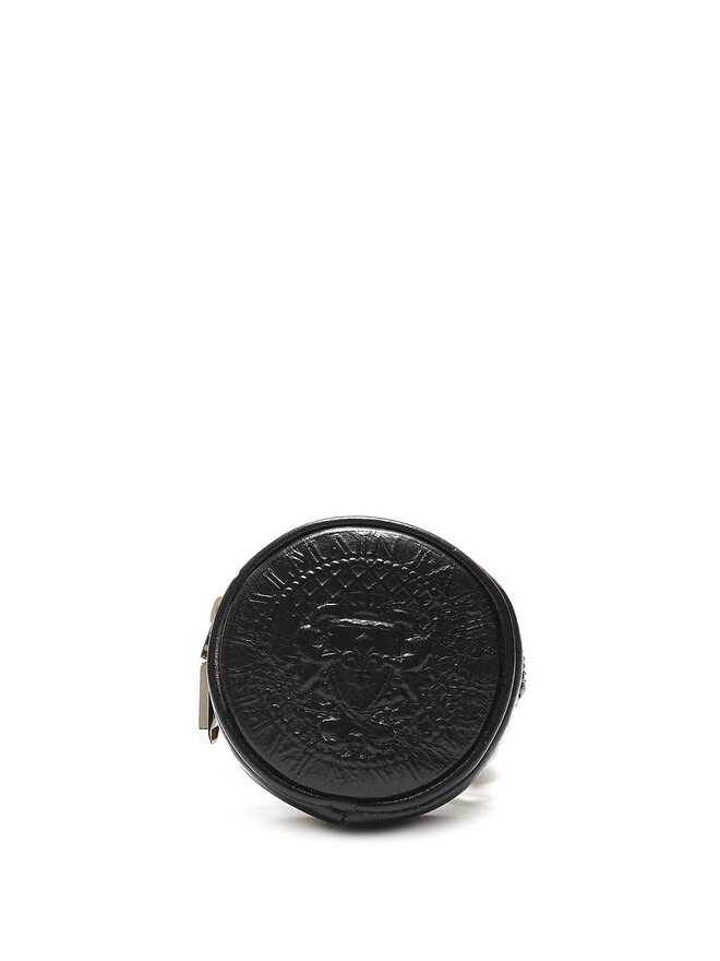 BALMAIN Pochette en cuir à logo embossé
