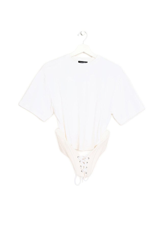 MUGLER Corset Detail T-Shirt
