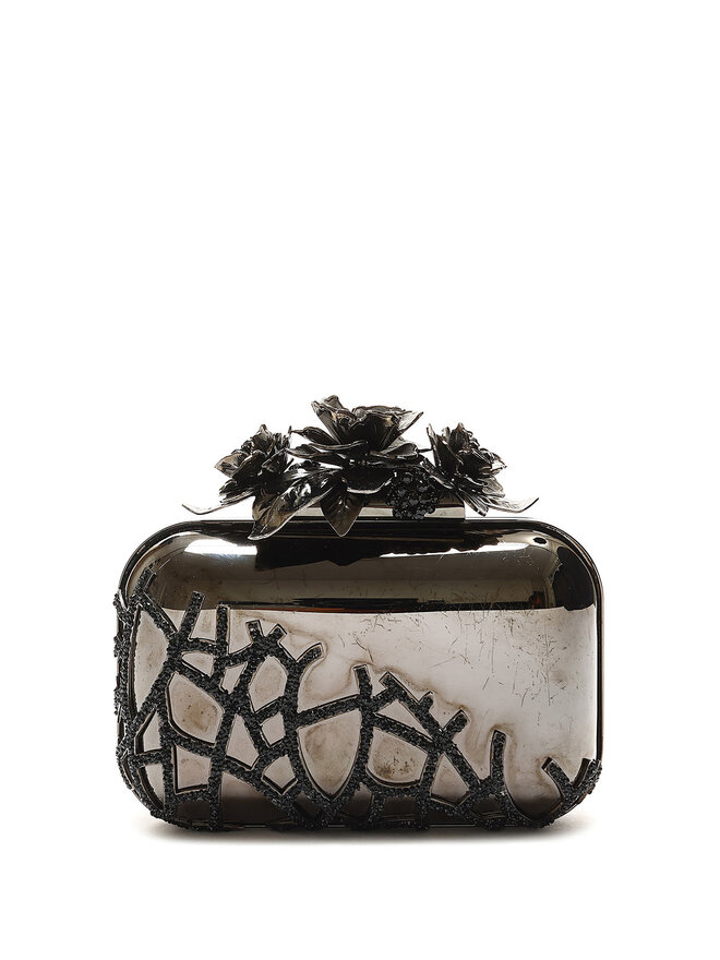 JIMMY CHOO Beaded Glass-Like Clutch