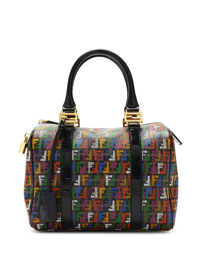 FENDI Sac Boston à logo FF multicolore
