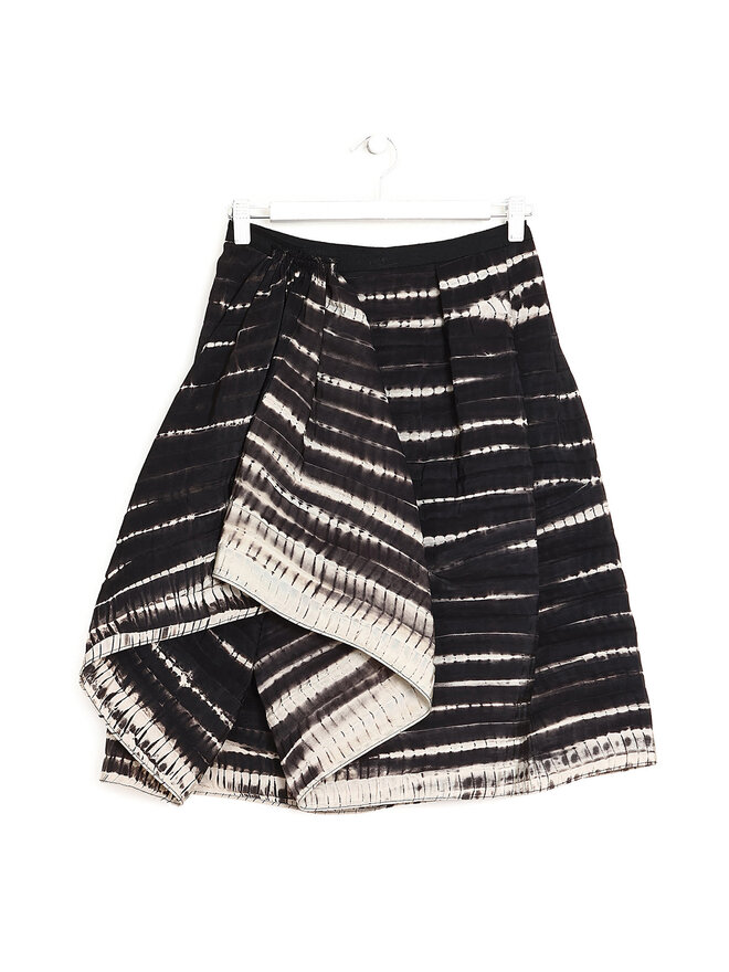 Oscar de la Renta Jupe en Soie Tie-Dye