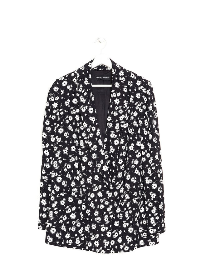 Dolce & Gabbana Veston en Soie à Motif Floral