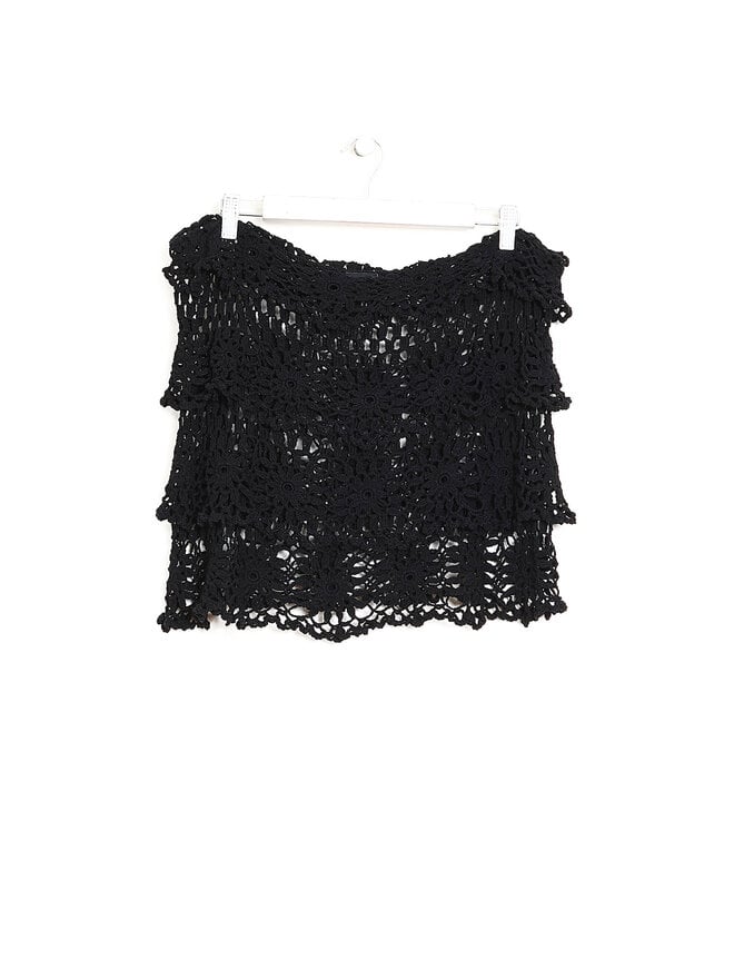 D&G DOLCE & GABBANA Jupe en Crochet à Motif Floral