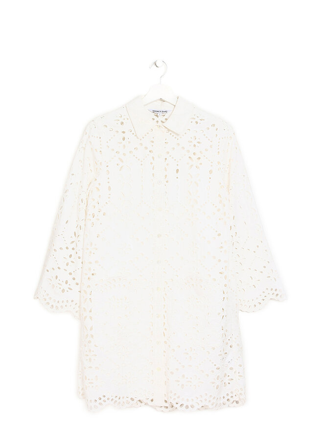 VERONICA BEARD Sumatra Broderie Anglaise Cotton Shirtdress