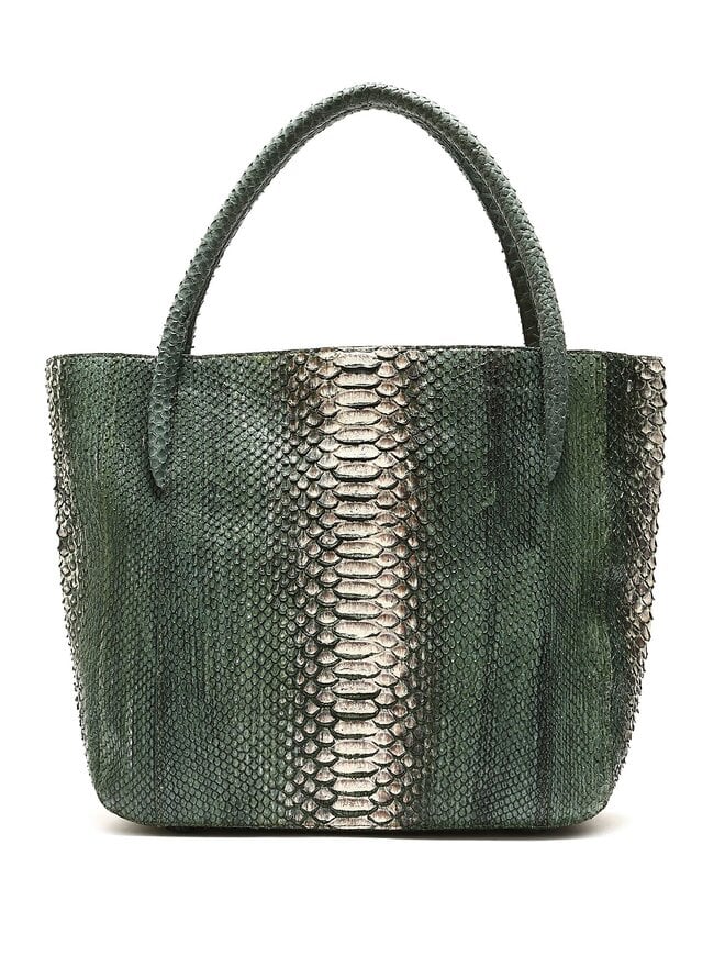 Nancy Gonzalez Python Leather Tote Bag