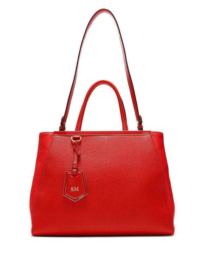 Fendi Red Leather Tote Bag | RUSE