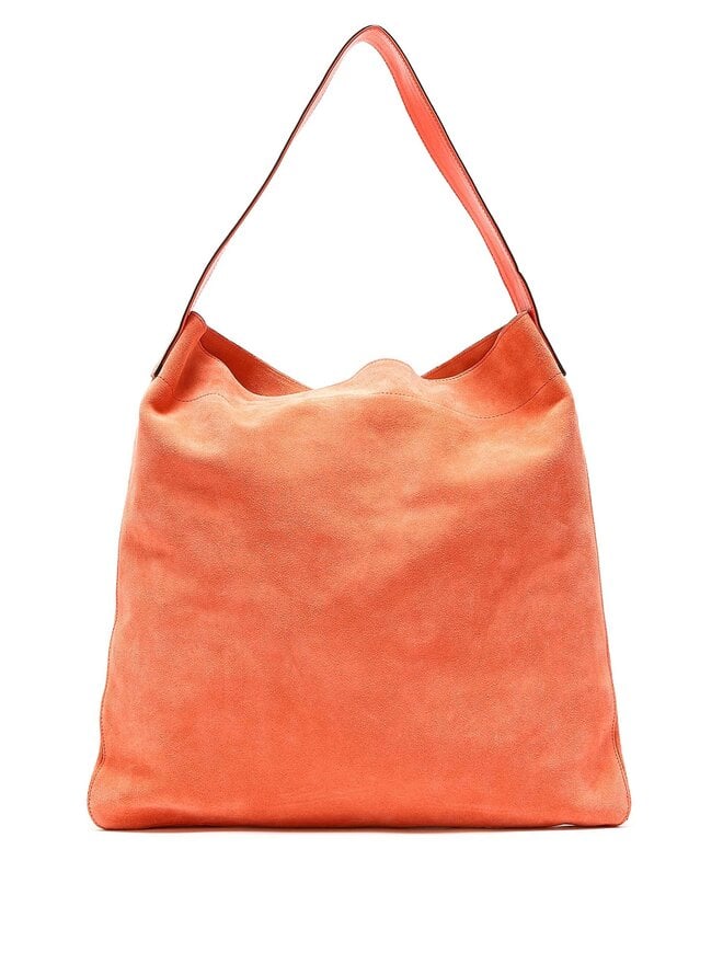 Gérard Darel Orange Suede Tote Bag