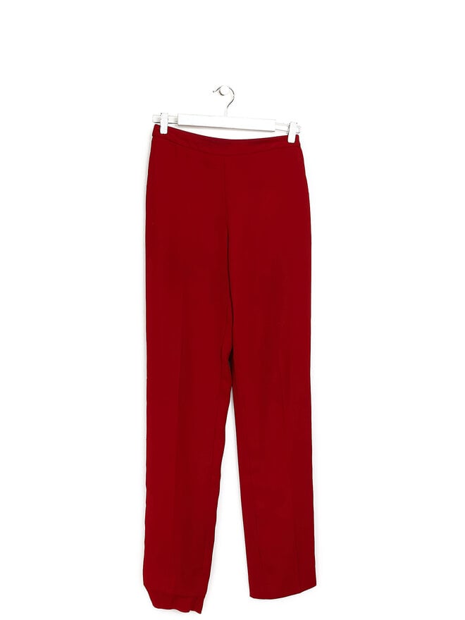 Maison Margiela Pantalon Rouge Ajusté