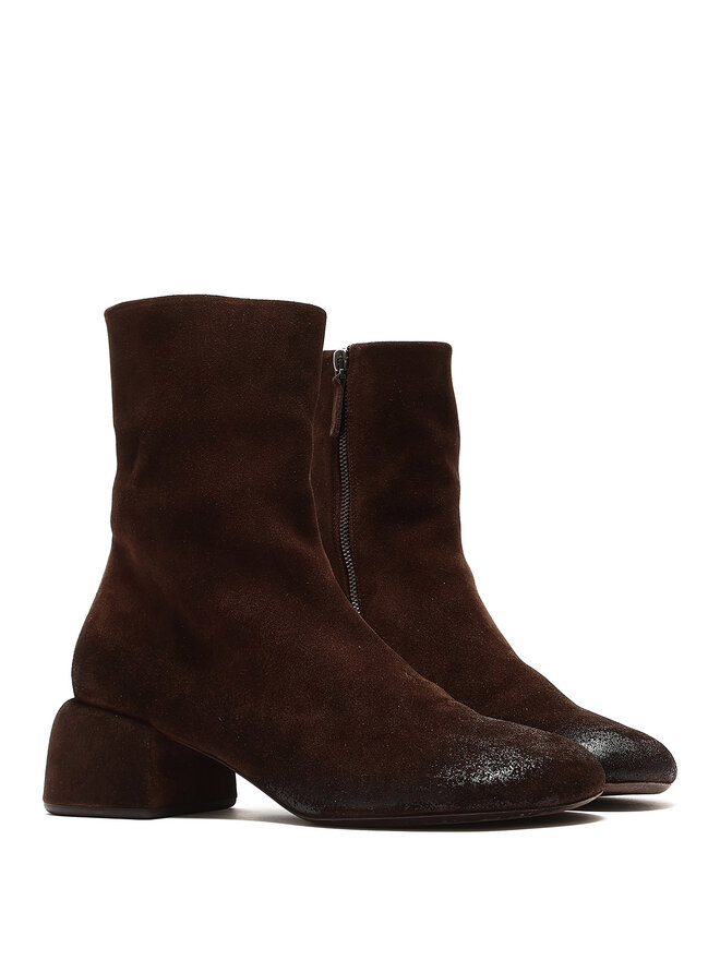 Marsèll Basata Tronchetto Reverse Leather Ankle Boots