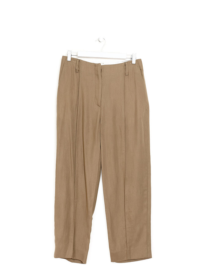 Acne Studios Pantalon Taille Haute Beige