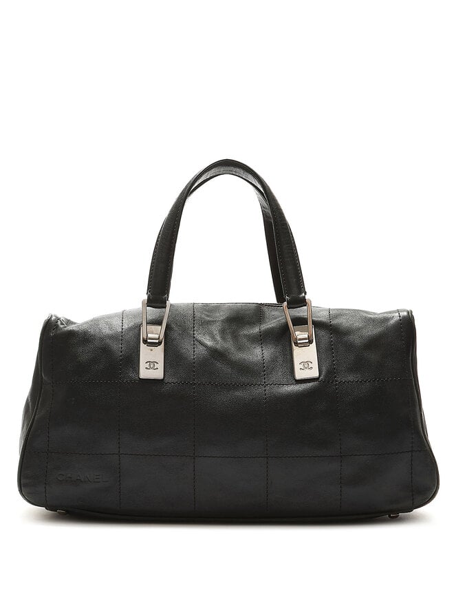 CHANEL Chanel Leather Handbag with Double Handles