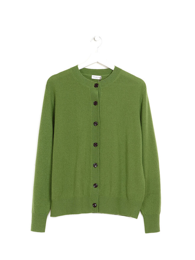 DRIES VAN NOTEN Cardigan en Cachemire Vert