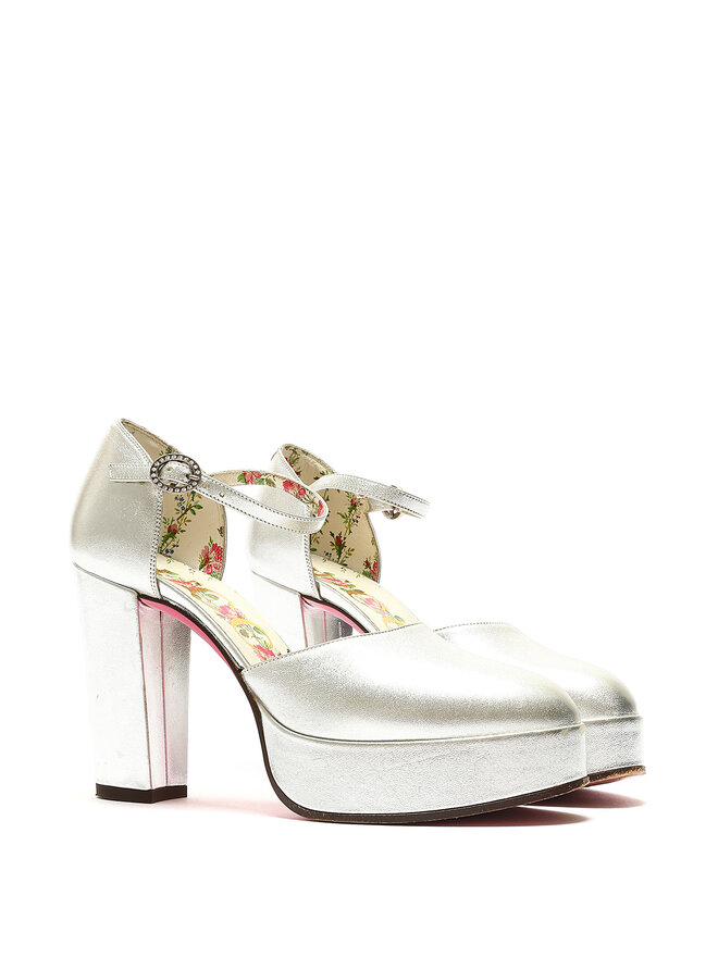 GUCCI Escarpins à Plateforme Métalliques