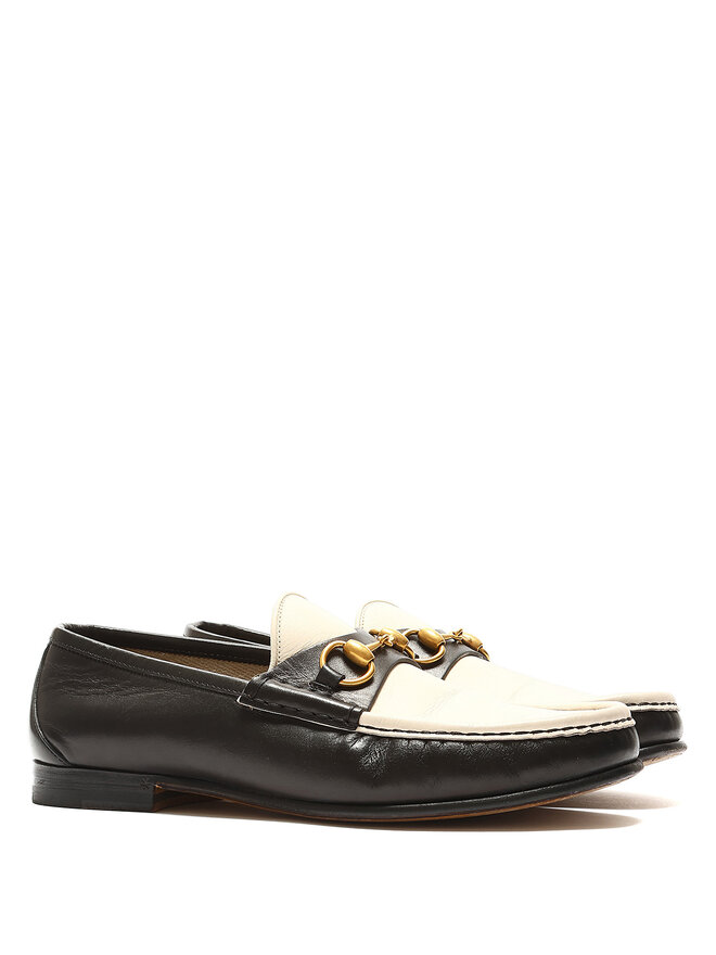 GUCCI 1953 Two-Tone Leather Loafers