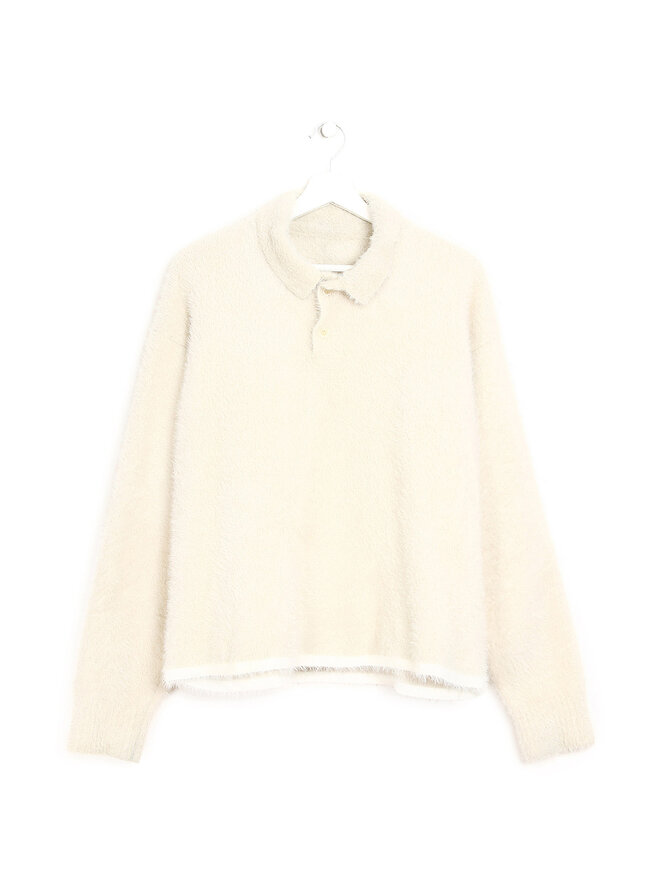 JACQUEMUS Le Polo Neve Fluffy Sweater
