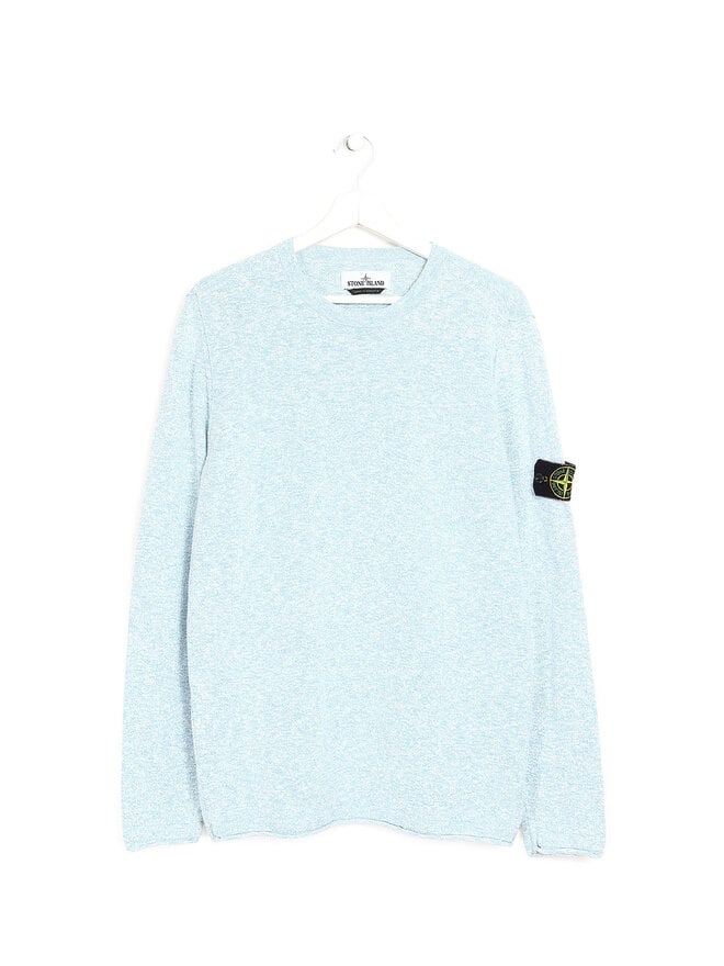 STONE ISLAND Chandail bleu à manches longues
