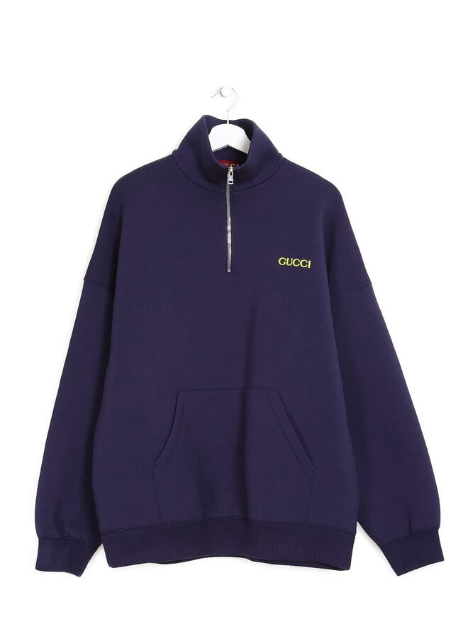 GUCCI Embroidered Logo Long Sleeve Top