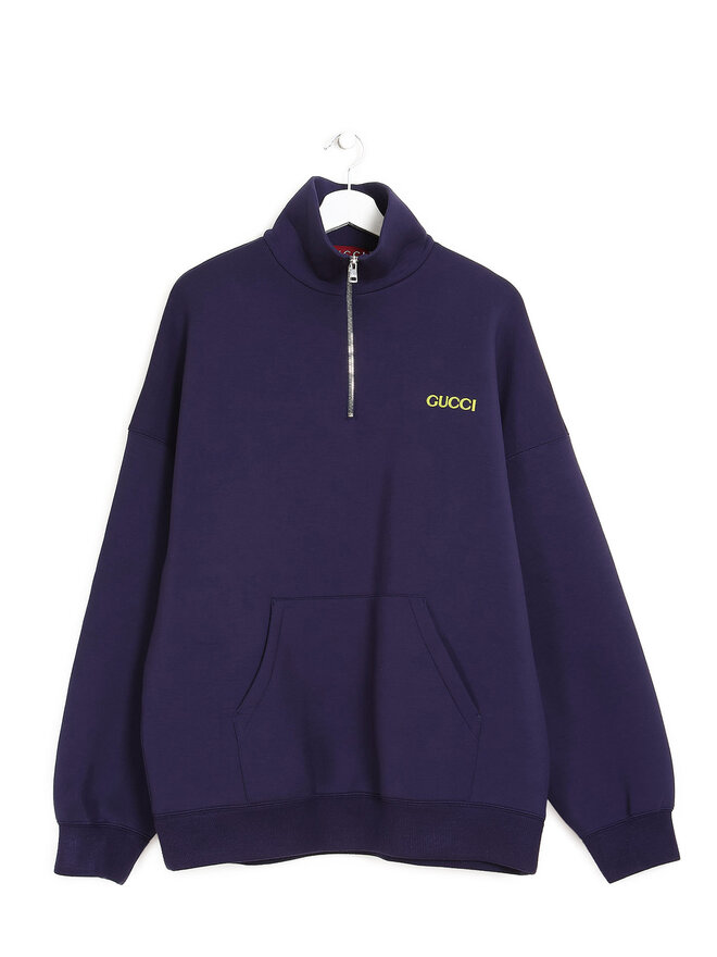 GUCCI Haut à manches longues avec logo brodé