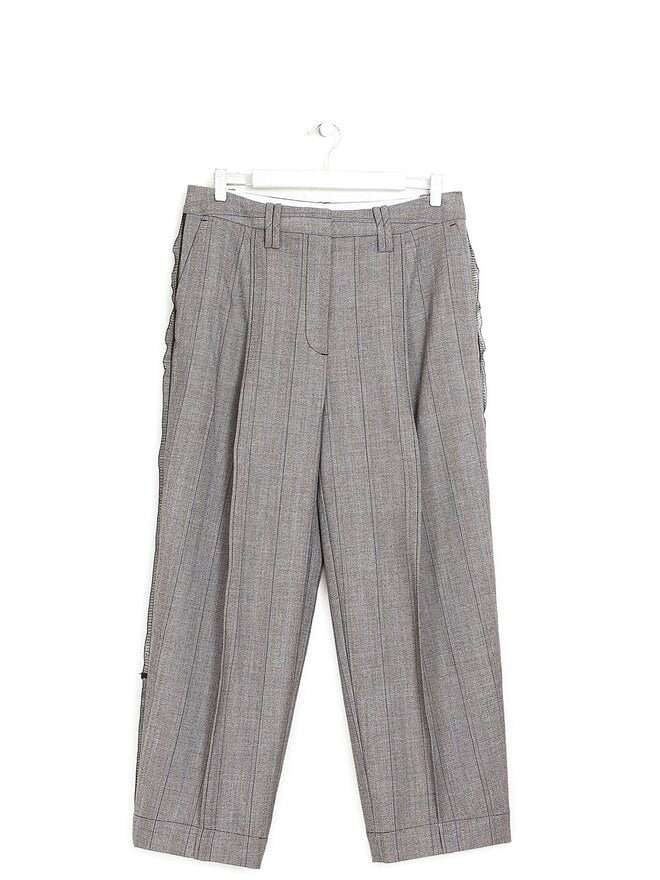 GANNI Herringbone Check Trousers