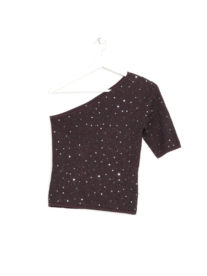 VALENTINO Off-the-Shoulder Wool Top