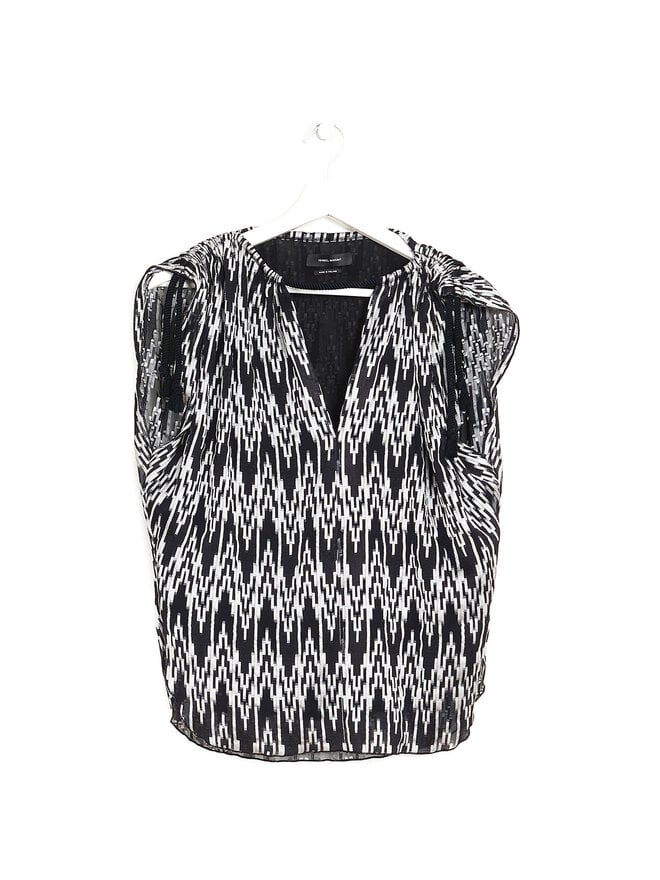 ISABEL MARANT Abstract Motif Blouse