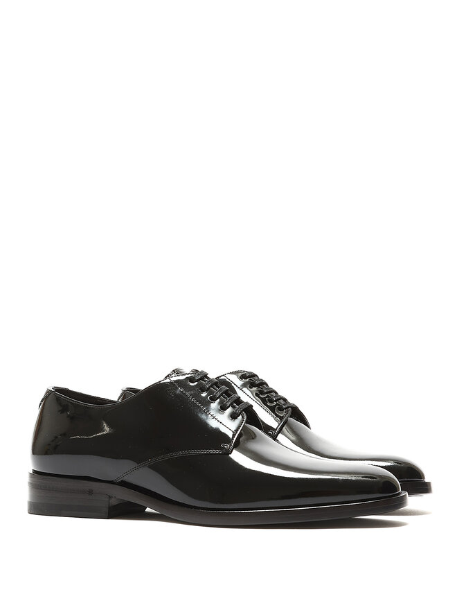 SAINT LAURENT Patent Leather Oxford Shoes