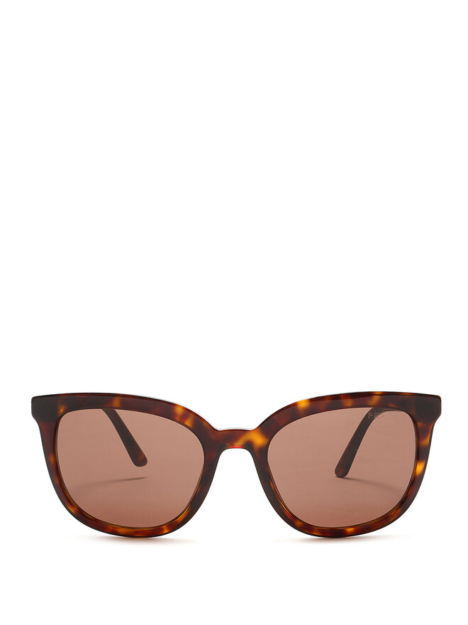 PRADA Tortoiseshell Rectangular Sunglasses