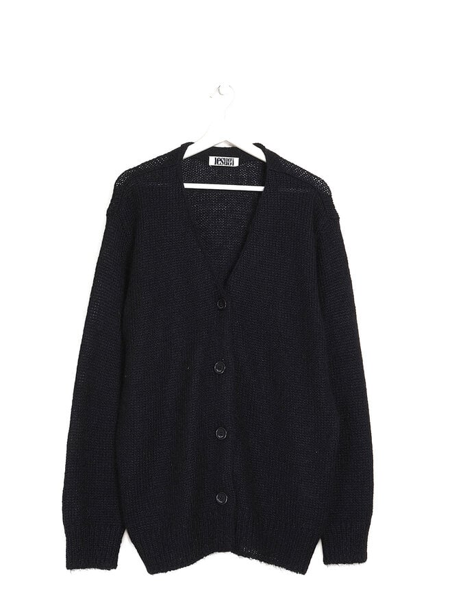 Lesugiatelier Oversized Mohair Cardigan