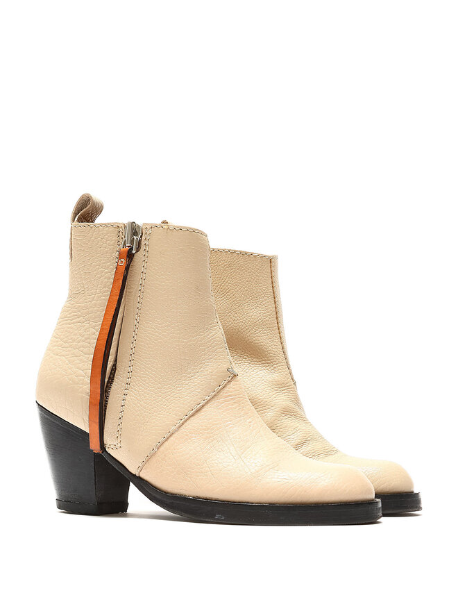 Acne Studios Pistol Leather Ankle Boots