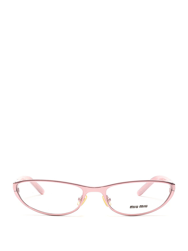 MIU MIU Pink Metal Frame Sunglasses