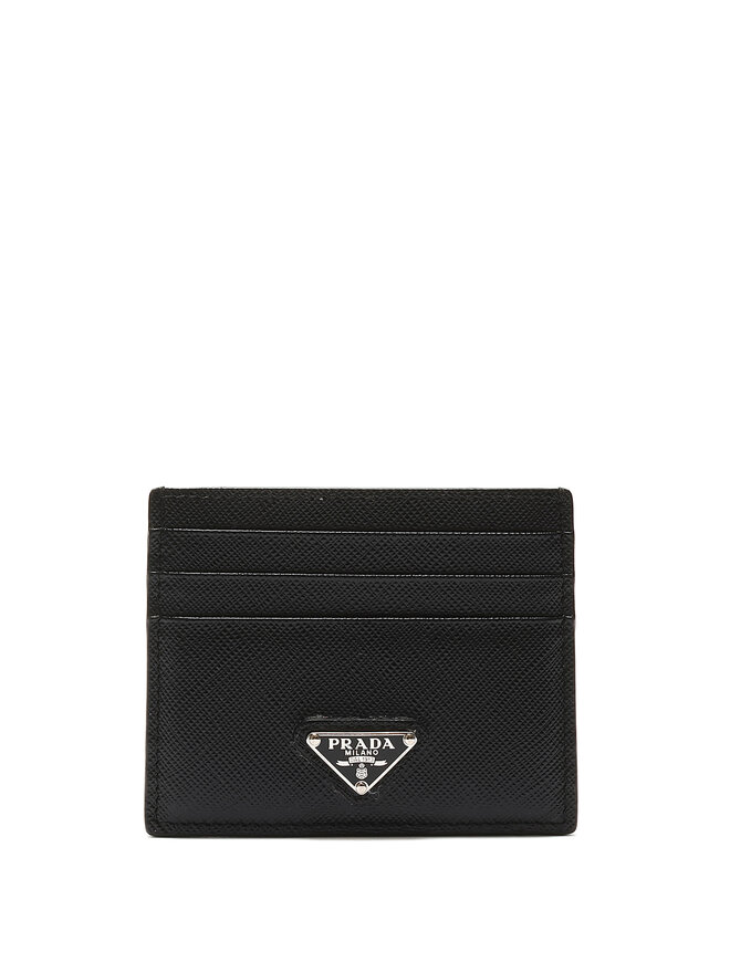 PRADA Porte-cartes en cuir Saffiano