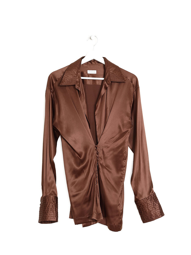 DRIES VAN NOTEN Silk-Blend Blouse