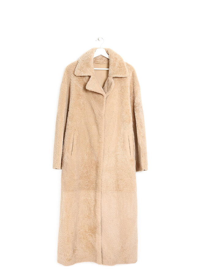 ARMA Manteau en Shearling Beige