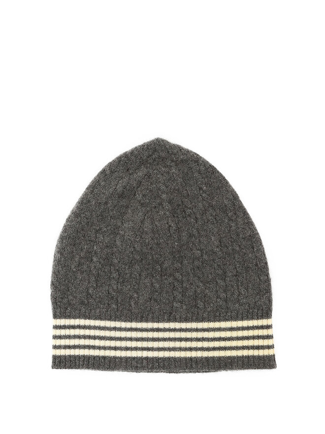 THOM BROWNE Bonnet en Cachemire à Rayures