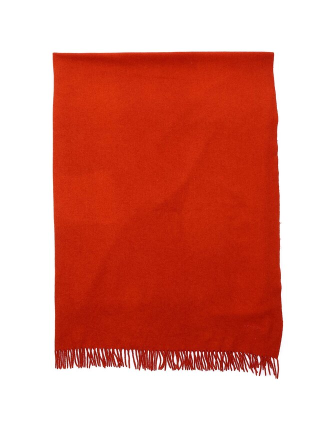 HERMÈS Hermès Orange Cashmere Scarf