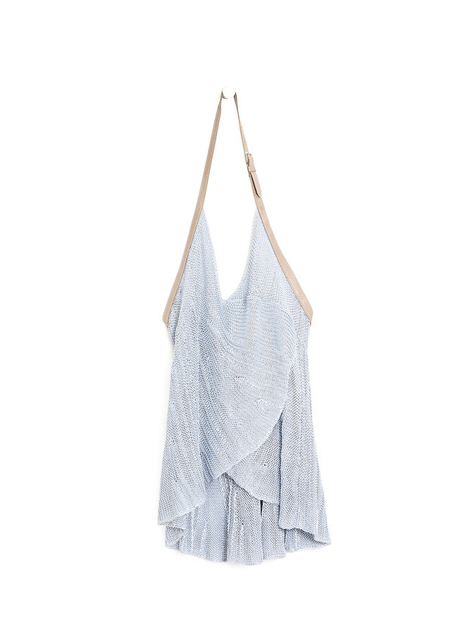 EMPORIO ARMANI Sleeveless Knit Halter Top