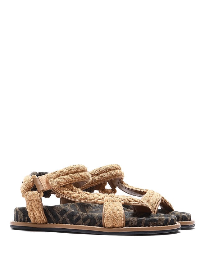 FENDI Sandales à Boucle Monogramme