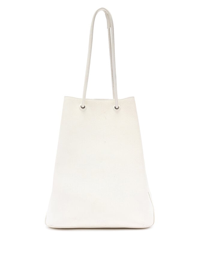 JIL SANDER Sac Fourre-Tout Blanc avec Pieds Métal