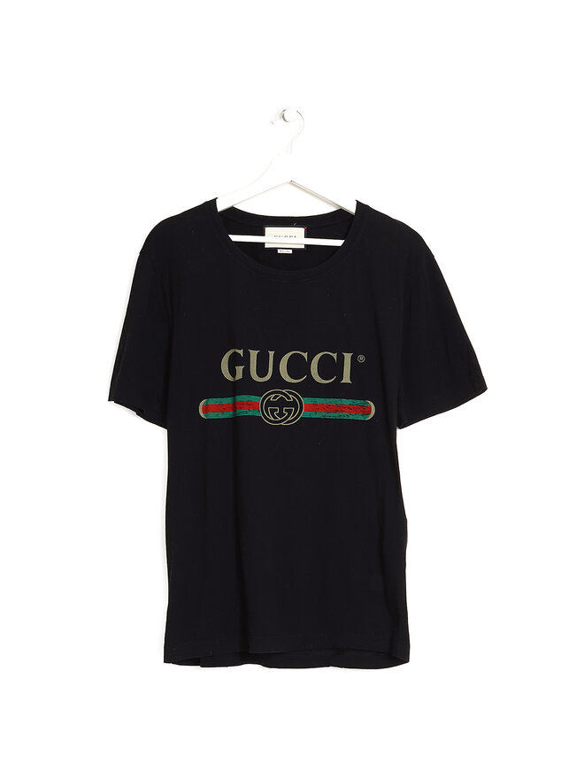 GUCCI Graphic Print Short Sleeve T-Shirt