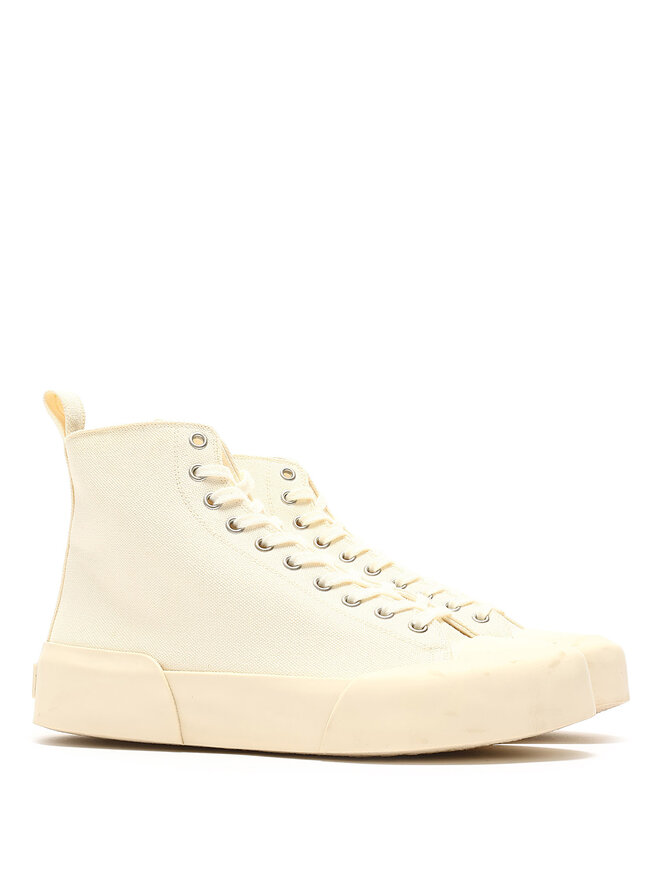 JIL SANDER High-Top Canvas Sneakers