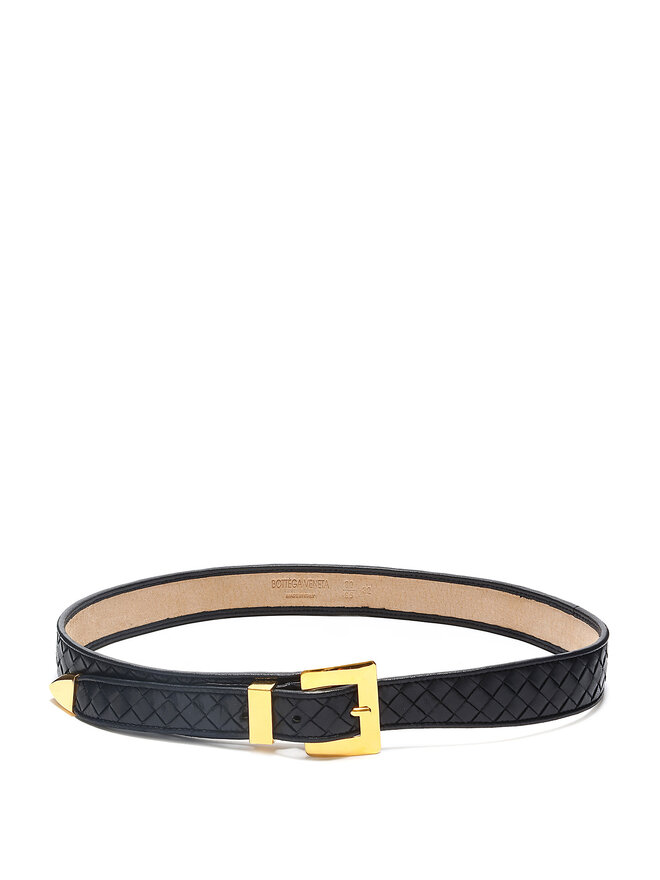 BOTTEGA VENETA Intrecciato Nappa Leather Belt