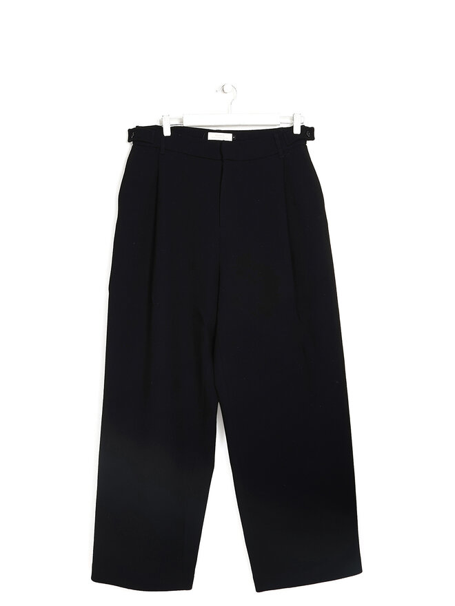 AMOMENTO Martin Straight-Leg Pleated Wool-Blend Trousers