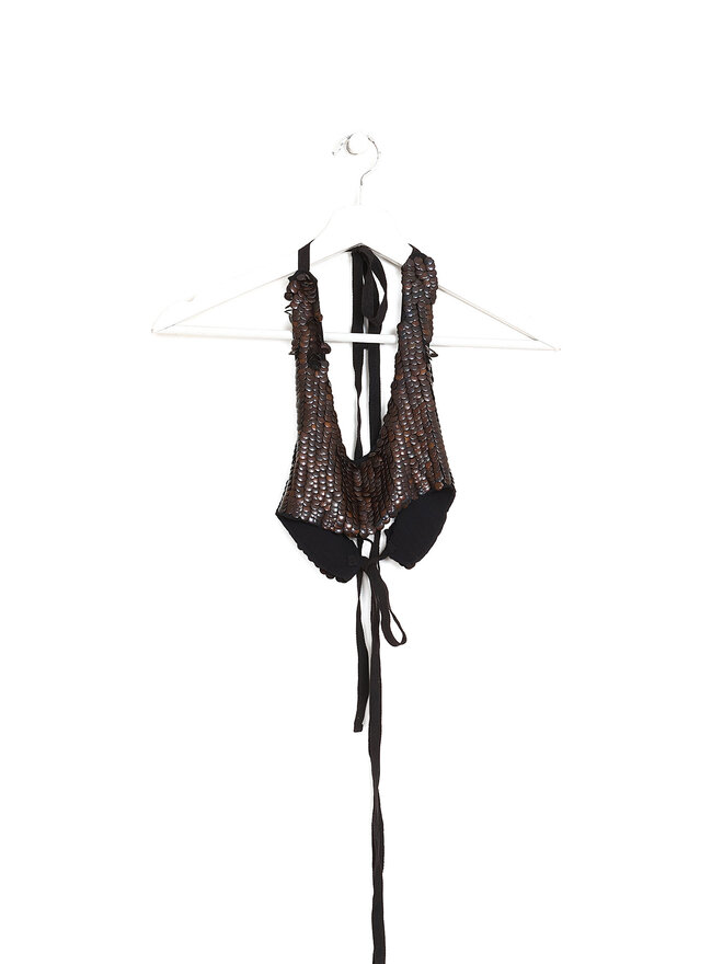 ANN DEMEULEMEESTER Bronze Disc Top