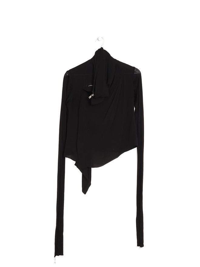 Rick Owens Silk Long Sleeve Jacket
