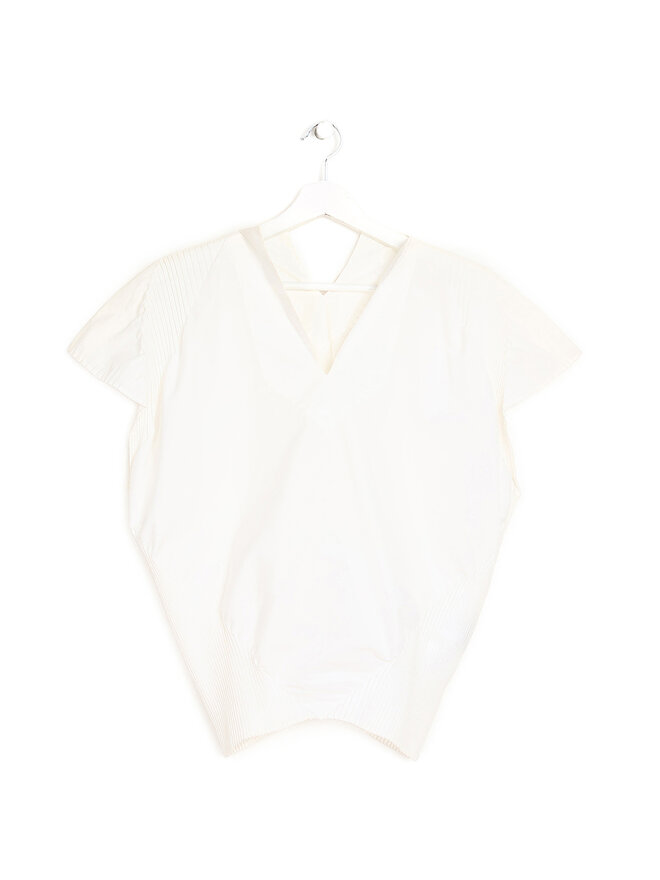 ISSEY MIYAKE Haut Blanc à Panneaux