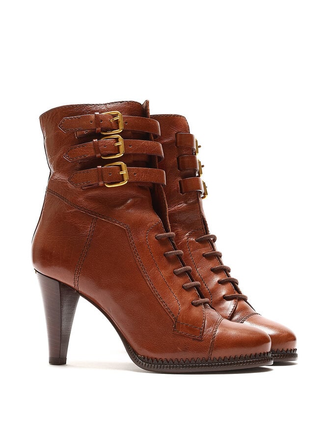 BURBERRY Bottines en Cuir Matelassées