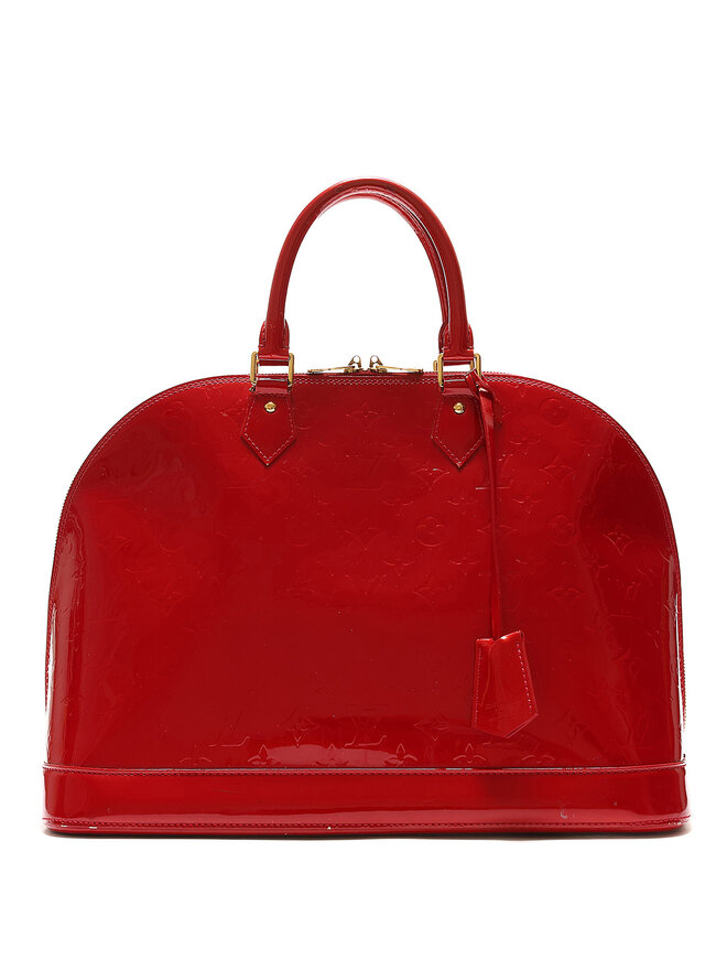 LOUIS VUITTON Alma GM Vernis Leather Bowler Bag