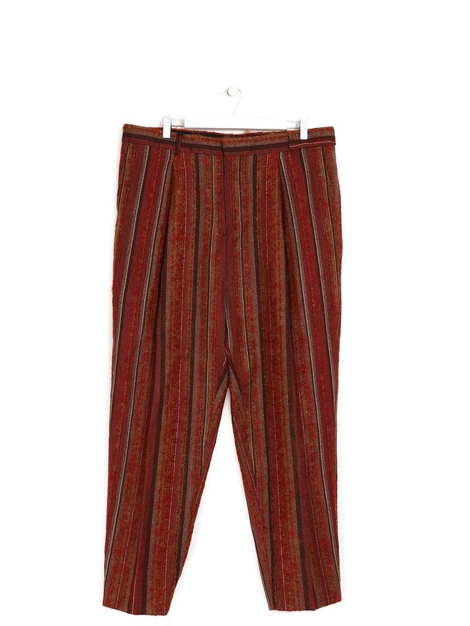 École de Pensée Pantalon en laine à rayures