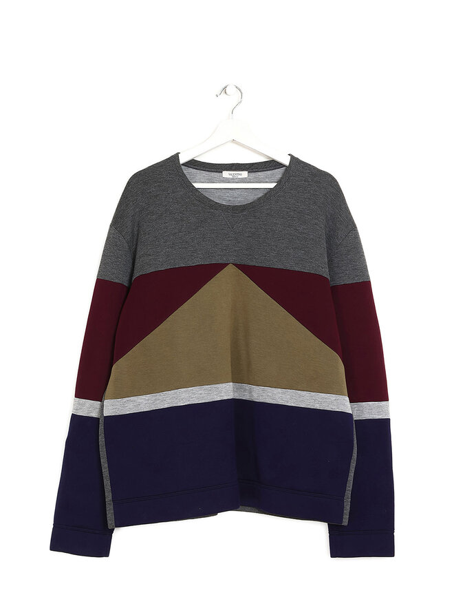VALENTINO Geometric Modal Sweater